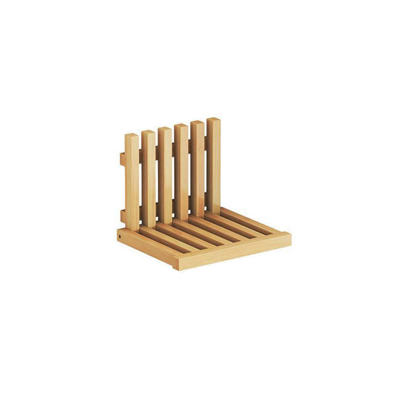 Contemporary Bamboo Wall-Mount Foldable Footstool
