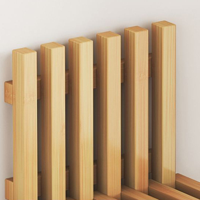 Contemporary Bamboo Wall-Mount Foldable Footstool