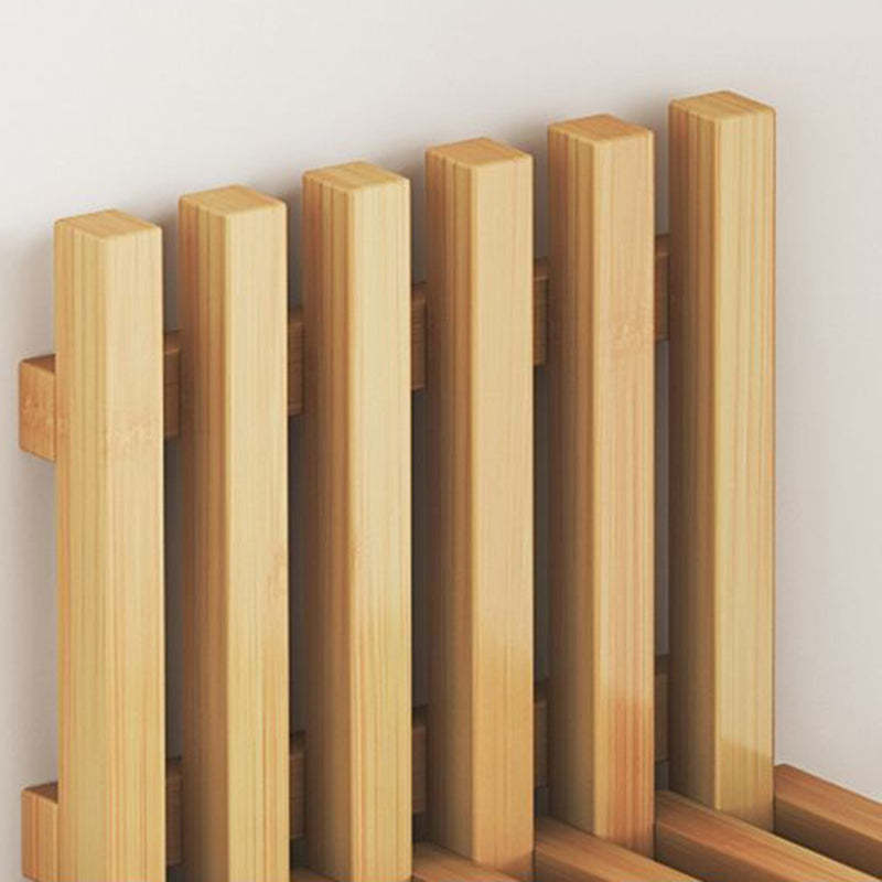 Contemporary Bamboo Wall-Mount Foldable Footstool