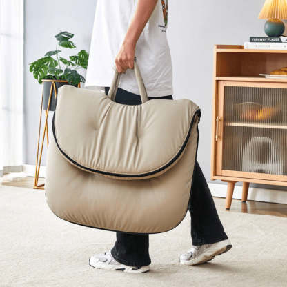 Nordic Foldable Leather Iron Sofa