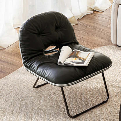 Nordic Foldable Leather Iron Sofa