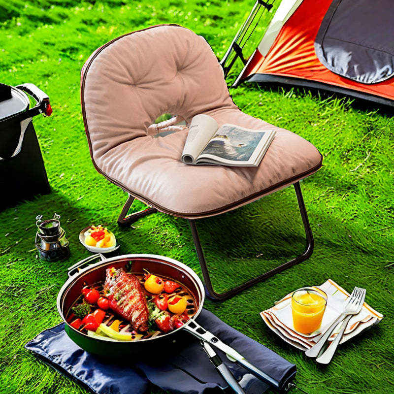 Nordic Foldable Leather Iron Sofa