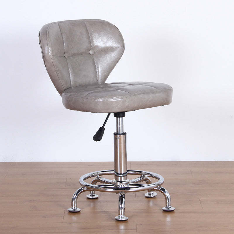 Nordic Leather Steel Swivel Desk Chair