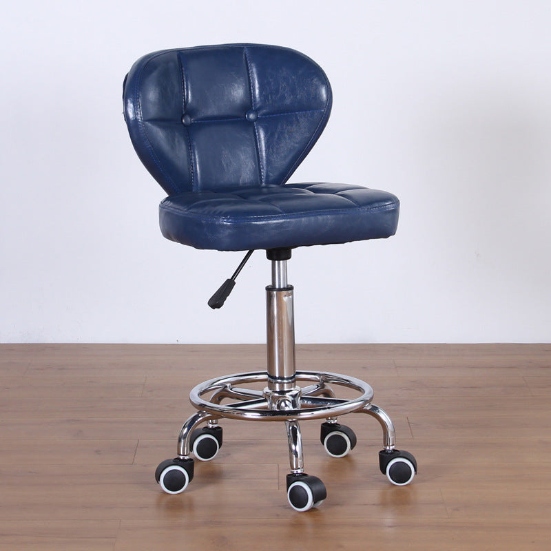 Nordic Leather Steel Swivel Desk Chair