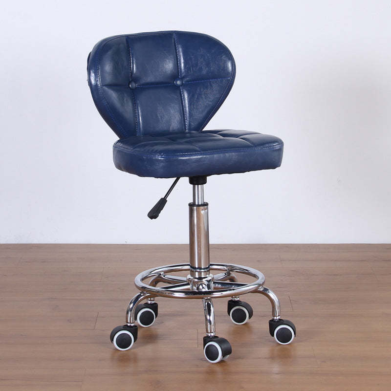 Nordic Leather Steel Swivel Desk Chair