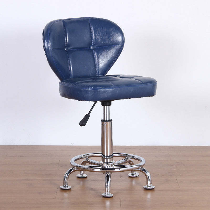 Nordic Leather Steel Swivel Desk Chair