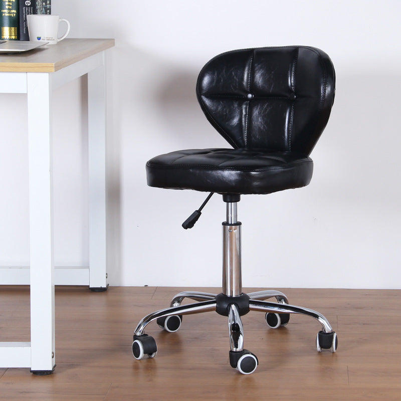Nordic Leather Steel Swivel Desk Chair
