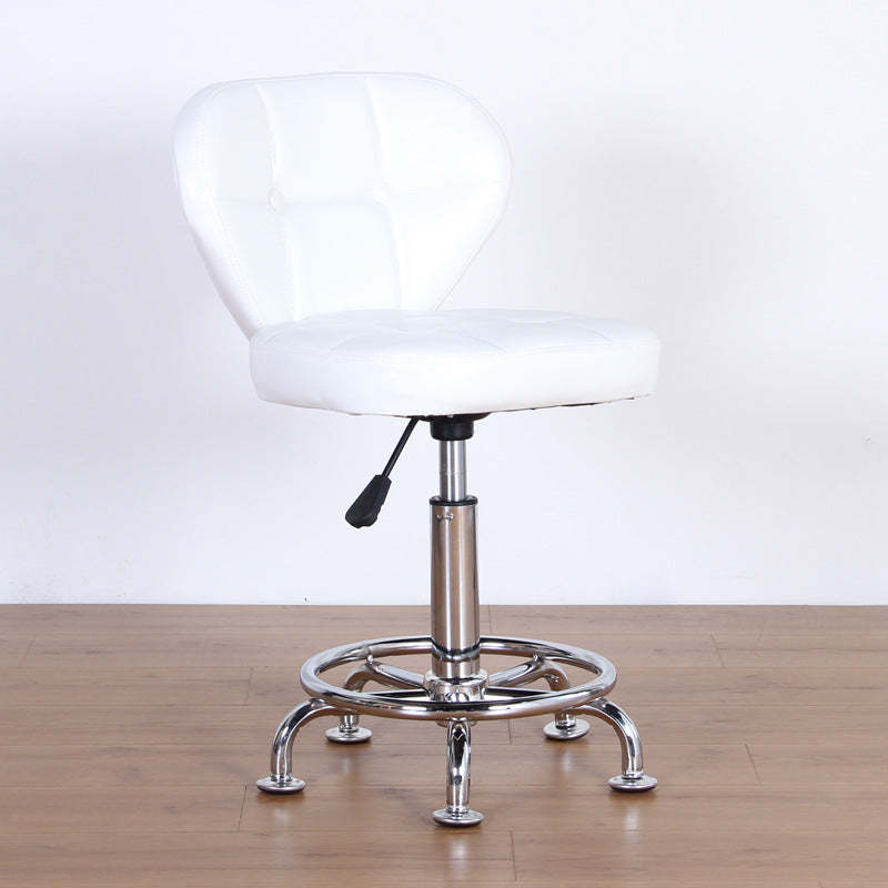 Nordic Leather Steel Swivel Desk Chair