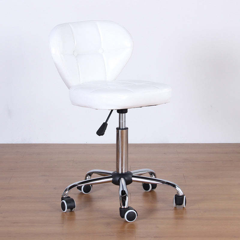 Nordic Leather Steel Swivel Desk Chair | Lighom