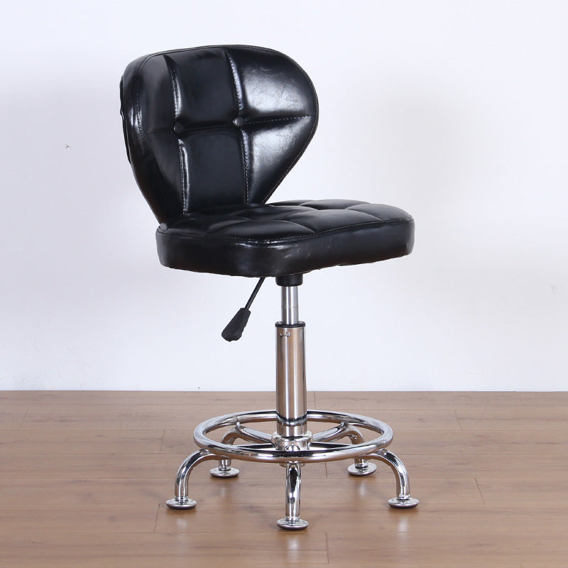 Nordic Leather Steel Swivel Desk Chair