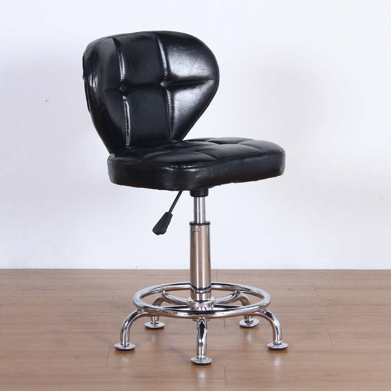 Nordic Leather Steel Swivel Desk Chair