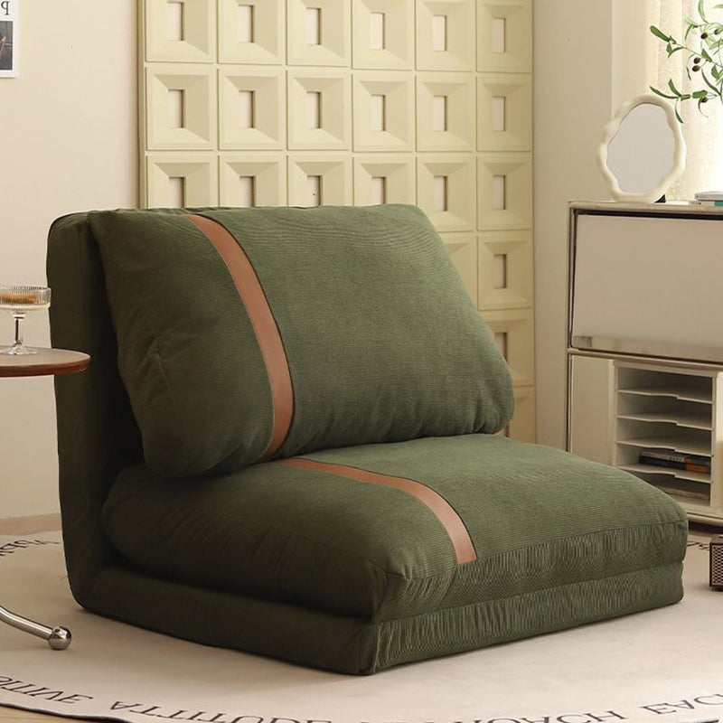 Nordic Stretchable Corduroy Iron Tatami Sofa — Green