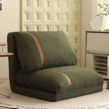 Nordic Stretchable Corduroy Iron Tatami Sofa — Green