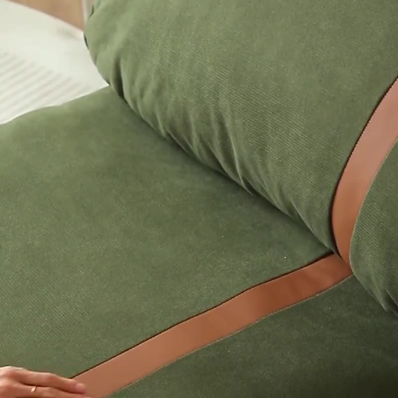 Nordic Stretchable Corduroy Iron Tatami Sofa