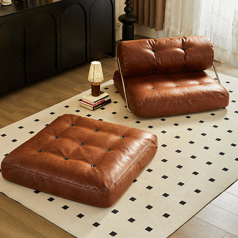 French Foldable Leather Iron Sofa