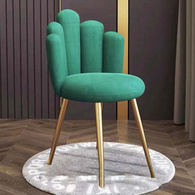 Nordic Petal Flannelette Steel Dining Chair