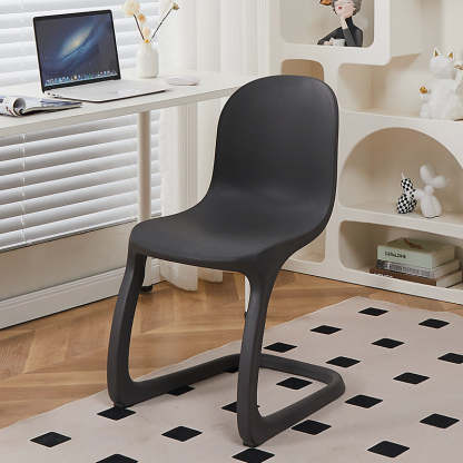 Nordic Arc Geometric Macaron Dining Chair