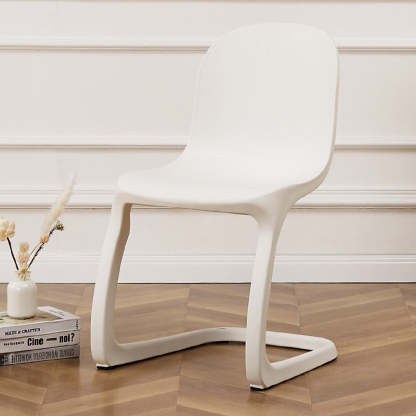 Nordic Arc Geometric Macaron Dining Chair