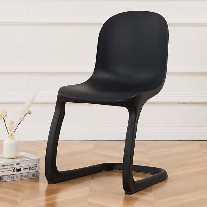 Nordic Arc Geometric Macaron Dining Chair