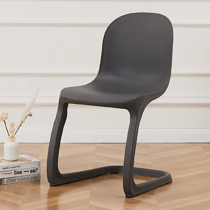 Nordic Arc Geometric Macaron Dining Chair