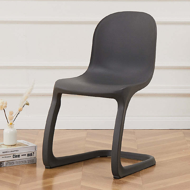 Nordic Arc Geometric Macaron Dining Chair