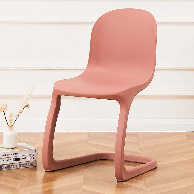 Nordic Arc Geometric Macaron Dining Chair