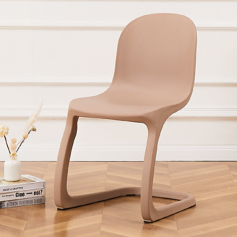 Nordic Arc Geometric Macaron Dining Chair
