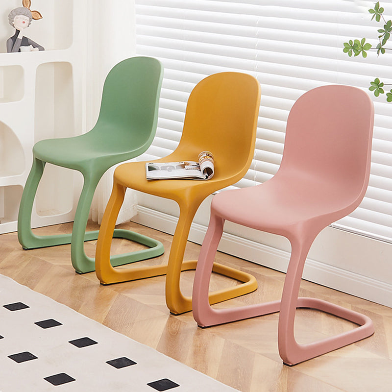 Nordic Arc Geometric Macaron Dining Chair