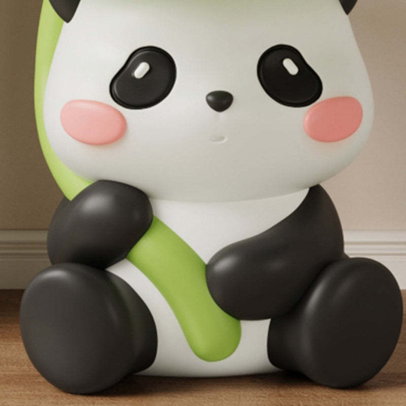 Contemporary Lotus-Leaf Panda Backless Footstool