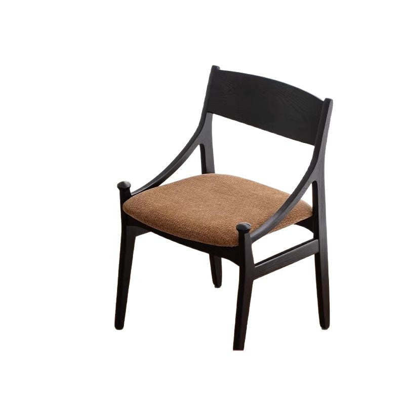 Retro Arc Upholstered Fabric Ash Armless Dining Chair