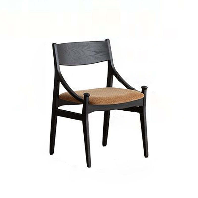 Retro Arc Upholstered Fabric Ash Armless Dining Chair