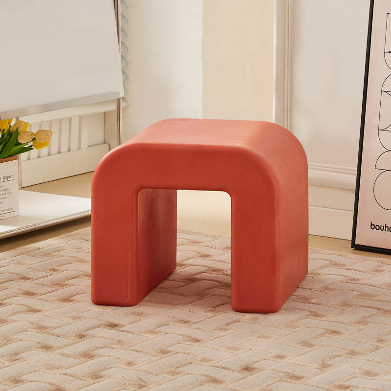 Lighom creative low backless red low stools