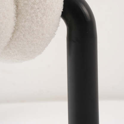 Nordic Rectangle Lambswool Backless Armless Bench