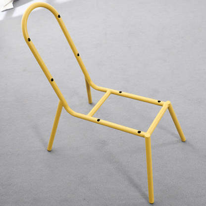 Nordic Arc Iron Armless Coffee Chair