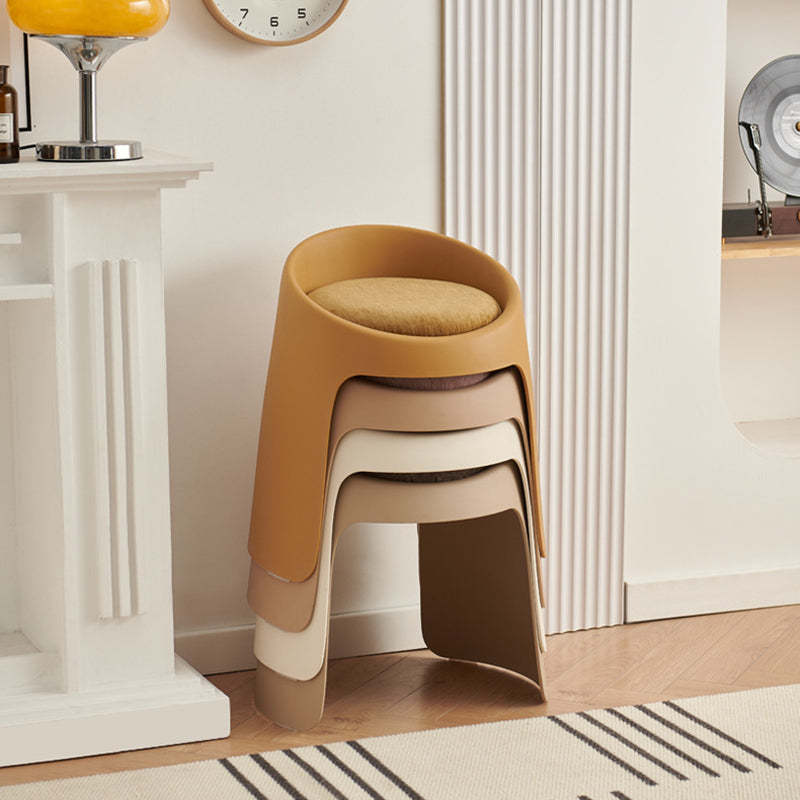 Nordic Fabric Backless Dining Chair