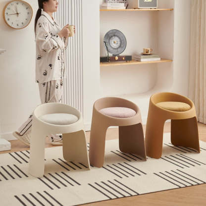 Nordic Fabric Backless Dining Chair