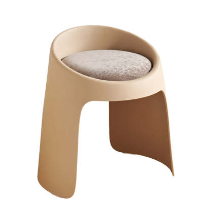 Nordic Fabric Backless Dining Chair
