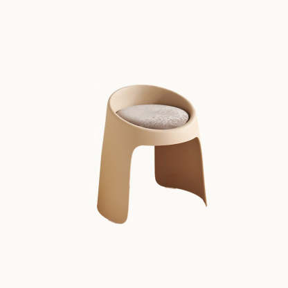 Nordic Fabric Backless Dining Chair