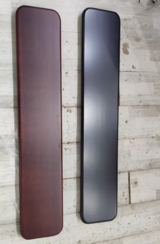 Minimalist Wood Steel Backless Bench