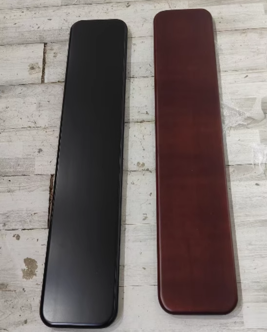 Minimalist Wood Steel Backless Bench