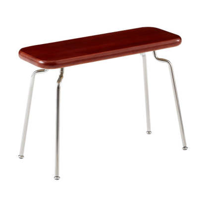 Minimalist Wood Steel Backless Bench