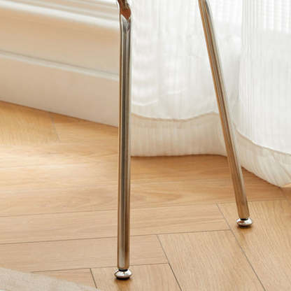 Minimalist Wood Steel Backless Bench