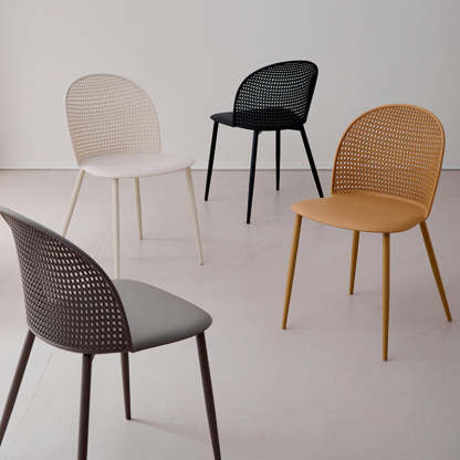 Minimalist Arc Iron Dining Chair