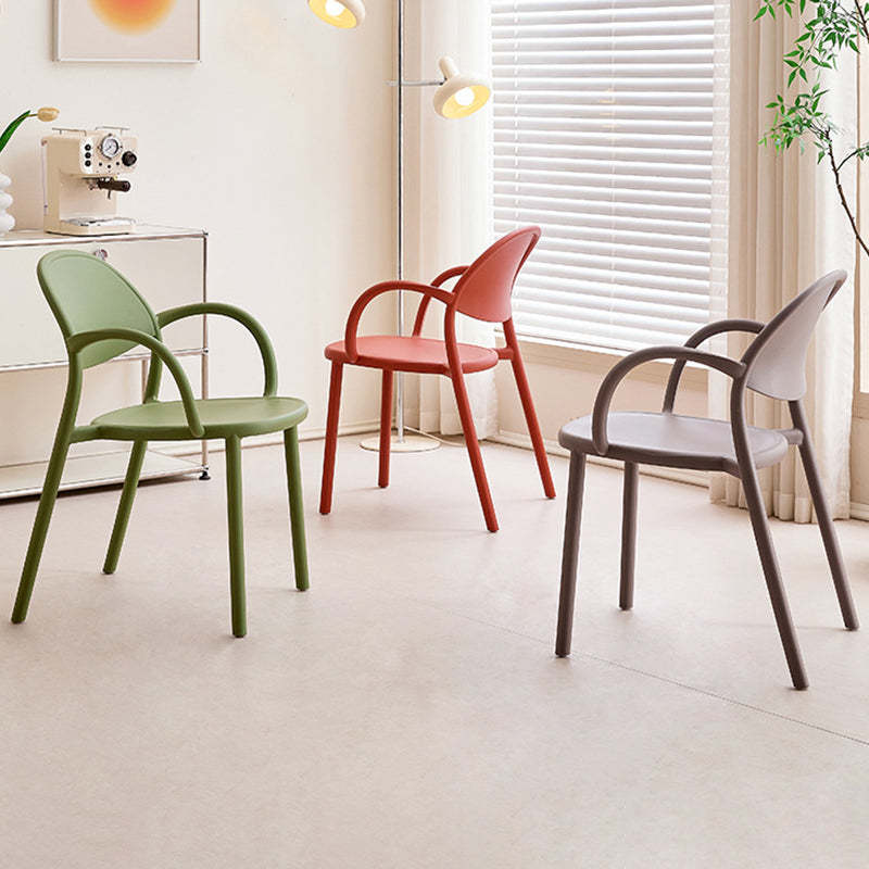 Nordic Arc Dining Chair with Armrest