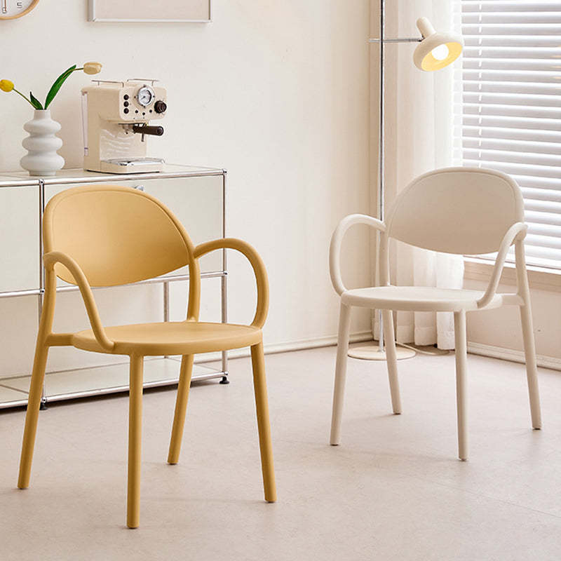 Nordic Arc Dining Chair with Armrest