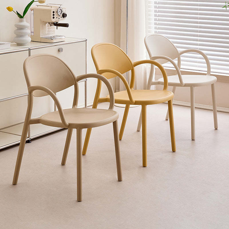 Nordic Arc Dining Chair with Armrest