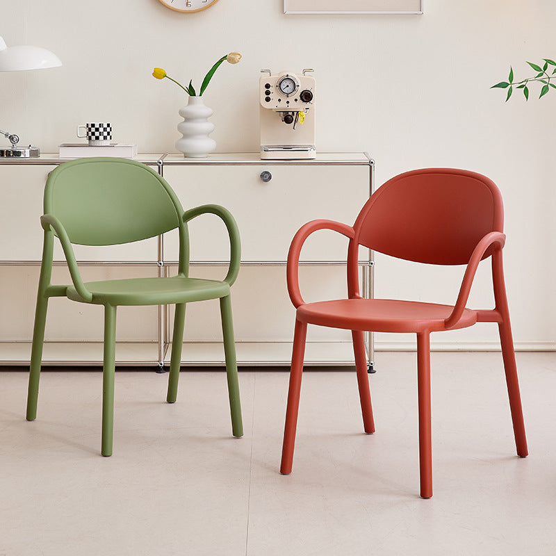Nordic Arc Dining Chair with Armrest