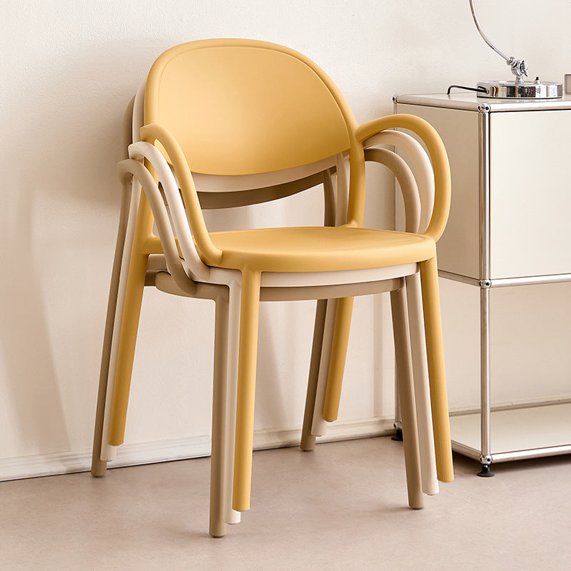 Nordic Arc Dining Chair with Armrest