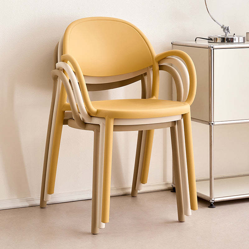 Nordic Arc Dining Chair with Armrest