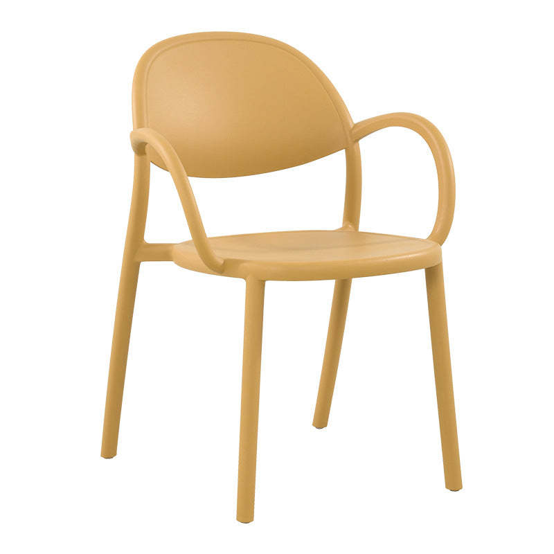 Nordic Arc Dining Chair with Armrest